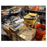 Lot of assorted fasteners, coil nails