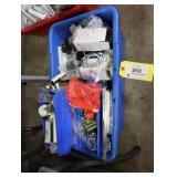 Bin of assorted electrical supplies