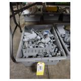 Bin of assorted electrical supplies