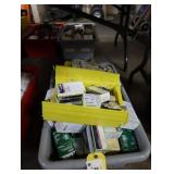 Bin of assorted electrical supplies