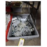 Bin of assorted electrical supplies