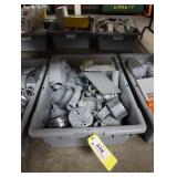 Bin of assorted electrical supplies