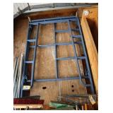 Lot of scaffolding staging with uprights, cross