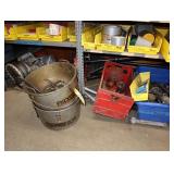 Ridgid electric pipe threader with stands, dies,