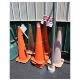 Lot of safety cones