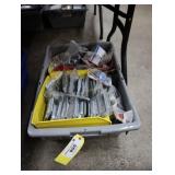 Bin of assorted electrical supplies