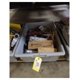 Bin of assorted electrical supplies