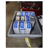 Bin of assorted electrical supplies