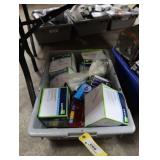 Bin of assorted electrical supplies