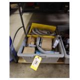 Bin of assorted electrical supplies
