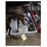 Bin of assorted electrical supplies