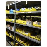 Contents of the shelving unit, assorted sockets,