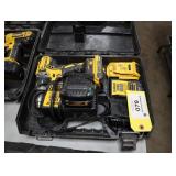 DeWalt drill 20v drill, 2 chargers, 3 batteries