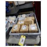 Bin of assorted electrical supplies