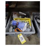 Bin of assorted electrical supplies