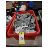Bin of assorted electrical supplies