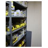Contents of the shelving unit, assorted metal