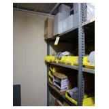 Contents of the shelving unit, assorted metal