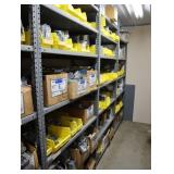 Contents of the shelving unit, assorted metal