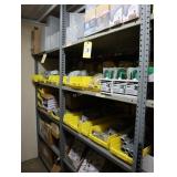 Contents of the shelving unit, assorted metal