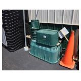 Lot of assorted size underground troughs
