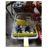 Bin of assorted electrical supplies