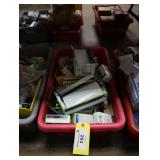Bin of assorted electrical supplies