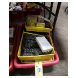 Bin of assorted electrical supplies