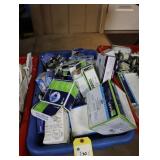 Bin of assorted electrical supplies