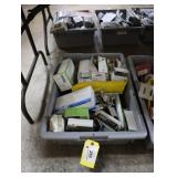 Bin of assorted electrical supplies