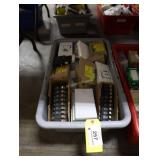 Bin of assorted electrical supplies