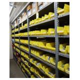 Contents of the shelving unit, conduit lock nuts,
