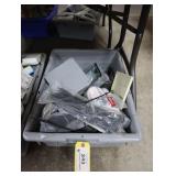 Bin of assorted electrical supplies