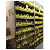 Contents of the shelving unit, assorted switches,