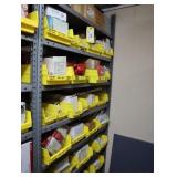 Contents of the shelving unit, fire alarm system