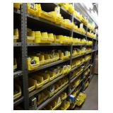 Contents of the shelving unit, assorted switches,