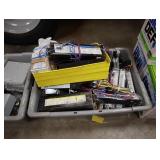 Bin of assorted electrical supplies