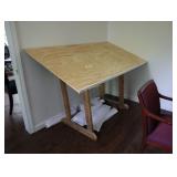 Custom built drafting table