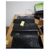 Lot of assorted keyboards