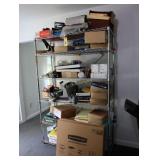 Contents of the rack, office supplies