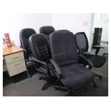 Lot of 7 office chairs