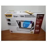 Fellowes Star + 150 comb binding machine, NEW