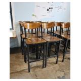 Metal/wood bar stools