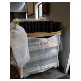 Pallet of glass crown top black bottles, 16 oz,