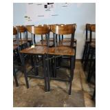 Metal/wood bar stools