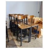 Metal/wood bar stools