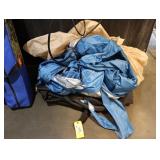 Assorted lot for canopies, sand bags, extra top,