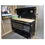 Husky 51 inch black rolling tool cabinet with