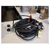 Lot of 2 air lines with regulators/gauges