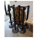Lancaster retractable barrier stanchions